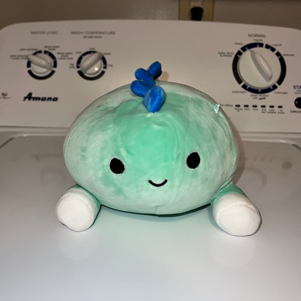 Squishmallows Rafa Laying Hug Mee Green Dinosaur 7.5”